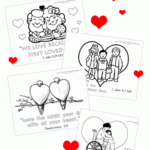 Valentine s Day Bible Printables Valentines School Valentines Day