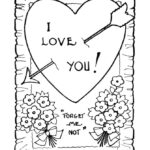 Valentine s Day Card Coloring Pages Free Printable Coloring Pages For