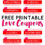 Valentine s Day Free Printable Love Coupons Sparkles Of Sunshine
