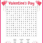 Valentine s Day Printable Word Search