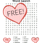 Valentine s Day Printable Word Search