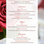 Valentine s Day Restaurant Menu Templates
