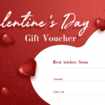 Valentine s Gift Certificate Template Red Hearts Download Printable