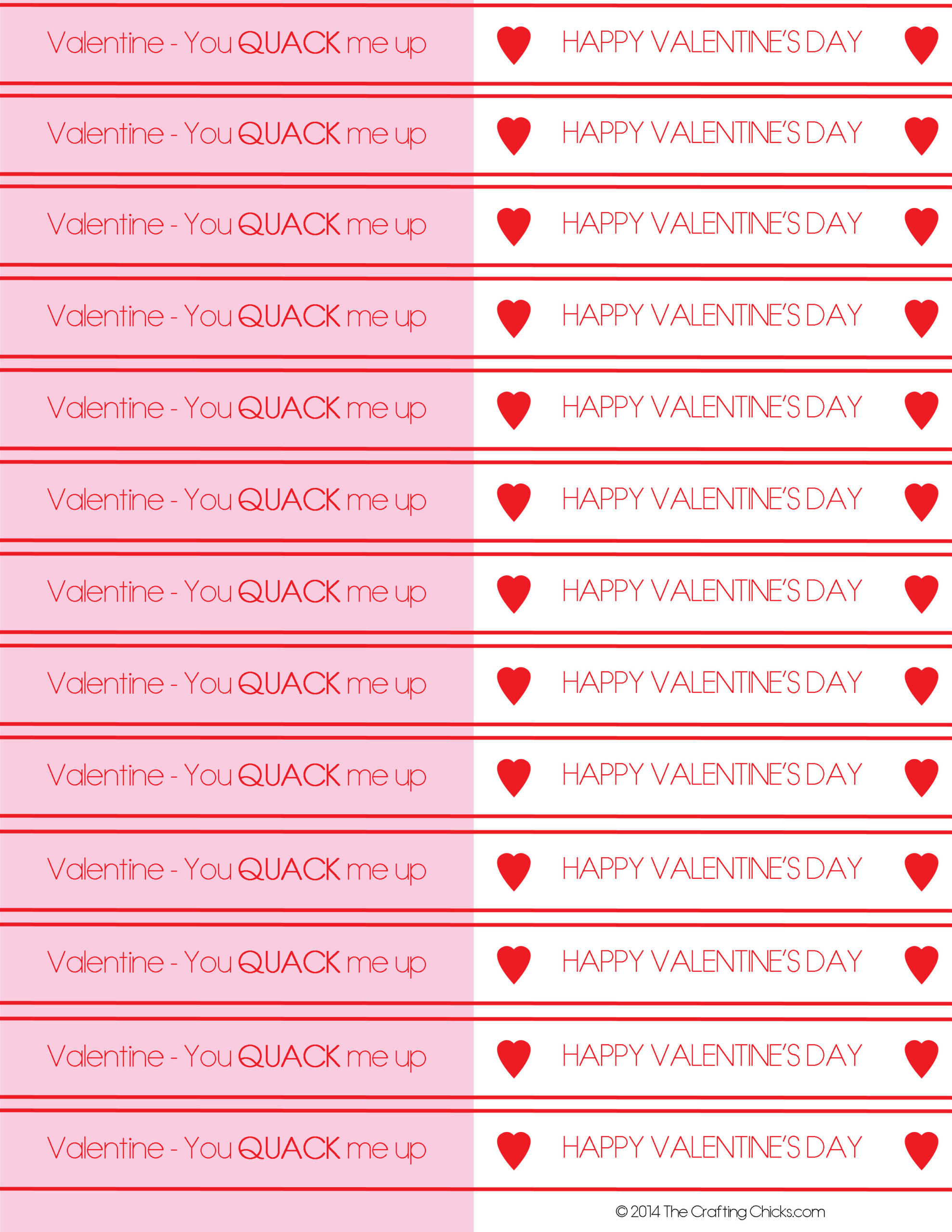 Valentine You QUACK Me Up The Crafting Chicks Valentine You QUACK Me Up The Crafting Chicks