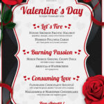 Valentines Day Menu Template V8