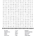 Valentines Word Search Printable