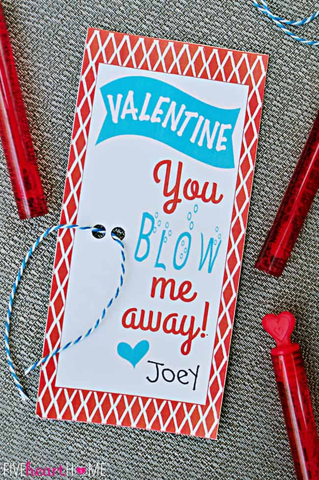 You Blow Me Away Valentine Printable