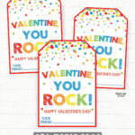 You Rock Valentine Rocks Valentine Pop Painted Rock Rock Etsy